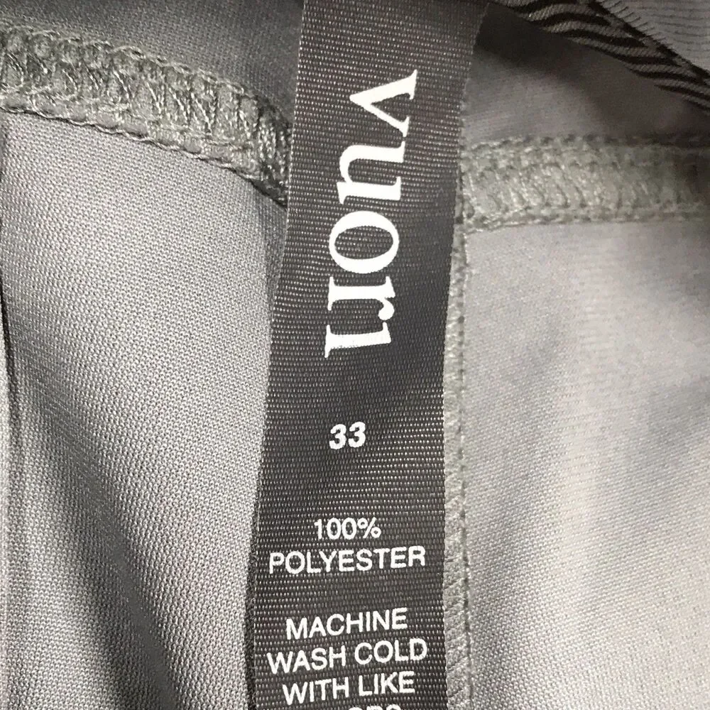 VUORI V430 Meta Pants Men Gray Cropped 33 (34x24) Casual Chino